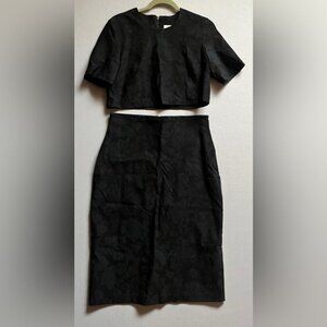 Bodybag by Jude Montreal floral 2 piece shirt skirt set Sz M/L